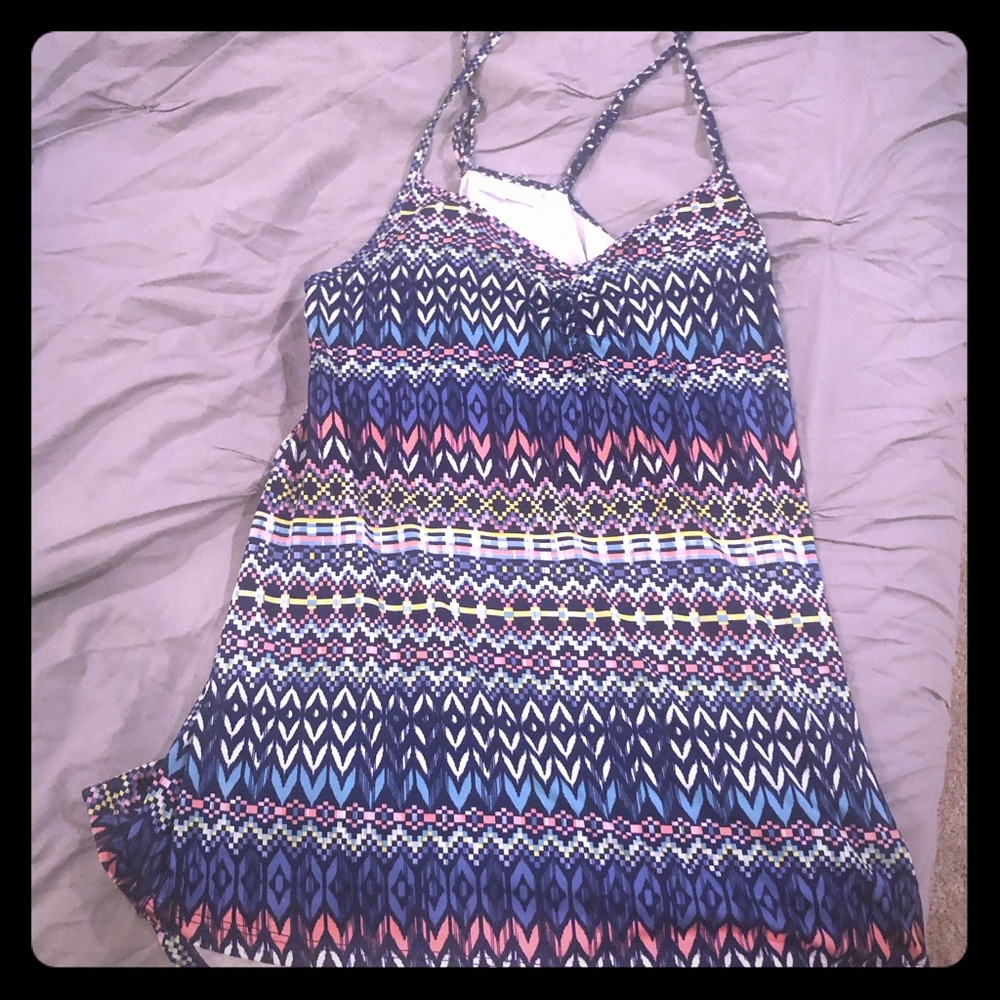Tulle tribal tank top/tunic Large